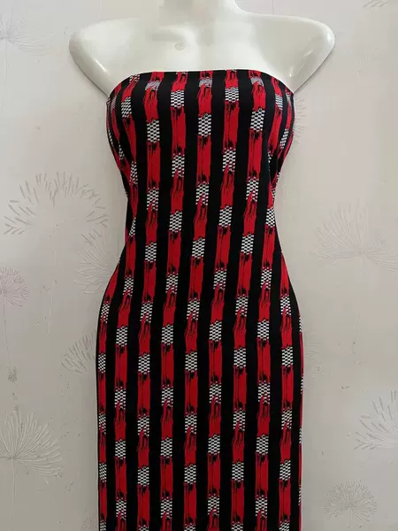 Vertical stripe red