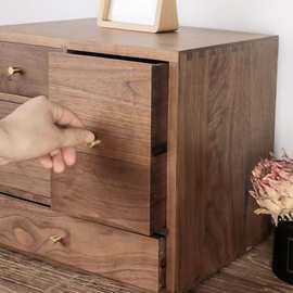 简约木质家居小饰品收纳盒创意实木抽屉式多用途整理收纳盒
