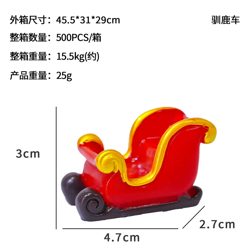 Nueva Navidad ancianos micro paisaje decoración muñeco de nieve decoración accesorios resina pequeños adornos acuario paisaje