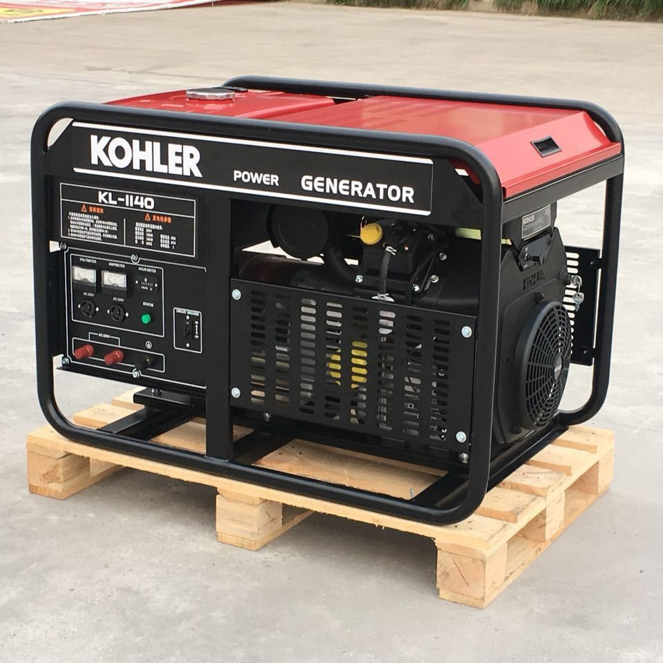 12KW　科勒品牌KL-3200电启动三相400V双缸汽油发电机组