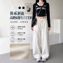 直筒显瘦宽松口袋阔腿裤