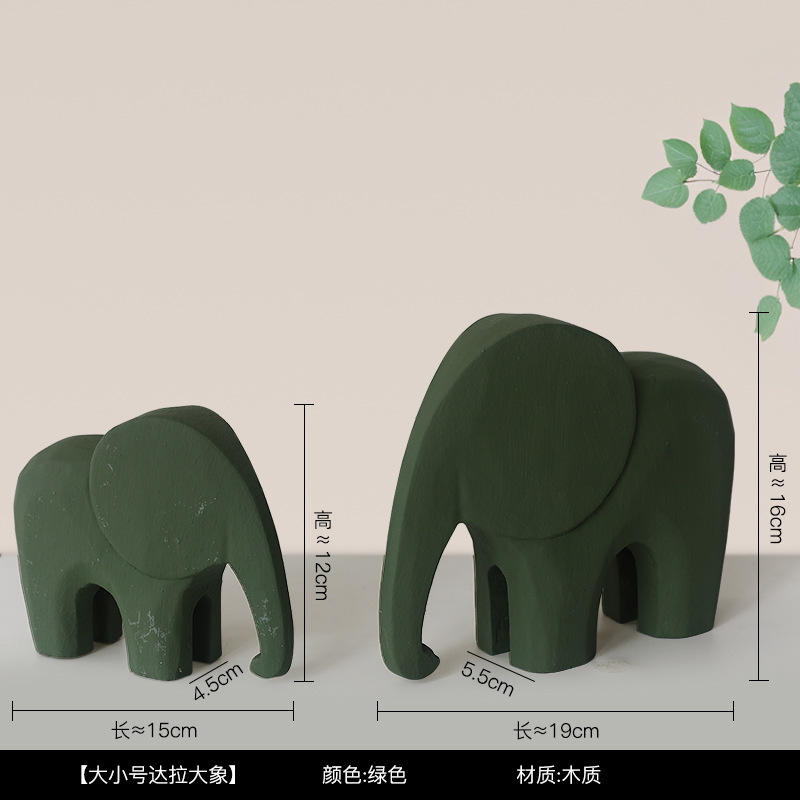 現代のシンプルなモランディ色の創意達拉木の木馬の置物の家庭の装飾品の客間のテレビの戸棚のお茶の数々の装飾|undefined