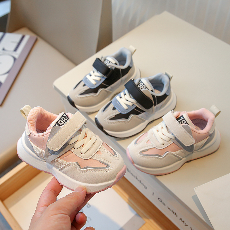 Zapatillas deportivas infantiles estilo otoño 2025, zapatillas de correr para niños estilo coreano, zapatillas transpirables para niñas estilo Forrest Gump, venta al por mayor