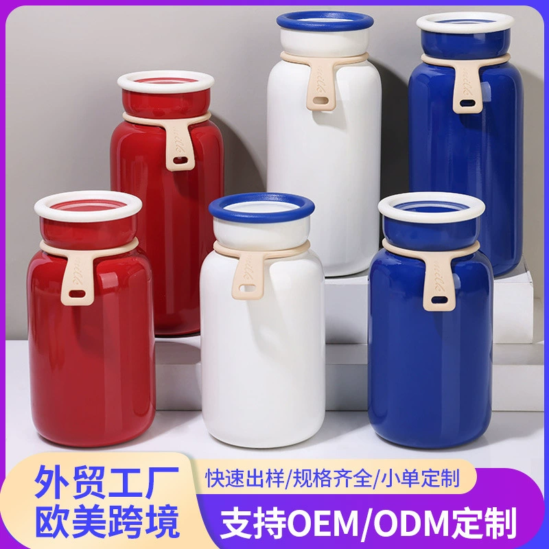 Японская бутылка для молока из нержавеющей стали 304 термос в японском стиле простой подарок Вакуумная чашка для воды маленькая портативная чашка для молока