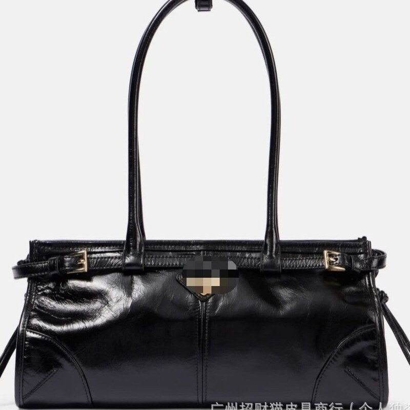 Pula P's Internet Celebrity Mona's Same Fashionable Oily Leather Handbag 2025 New Large-Capacity Tote Bag Women's Bag Pula P's Internet Celebrity Mona's Same Fashionable Oily Leather Handbag 2025 New Large-Capacity Tote Bag Women's Bag