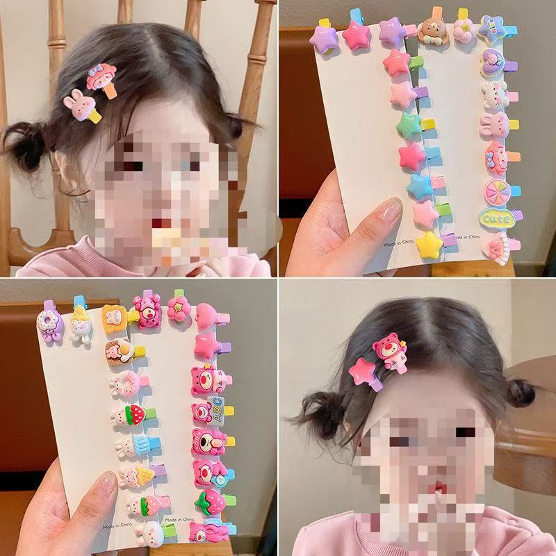 Regalos de dibujos animados del 1 de junio abrazadera de hierro abrazadera de cabello para niños cartera de jardín de infantes accesorios para el cabello para niños abrazadera de metal