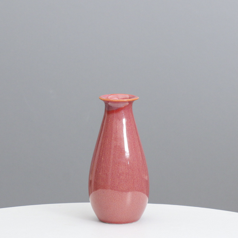 Cerámica simple decoración florero europeo ins estilo hogar pasillo mesa de comedor flor dispositivo flor seca titular TV decoración del gabinete