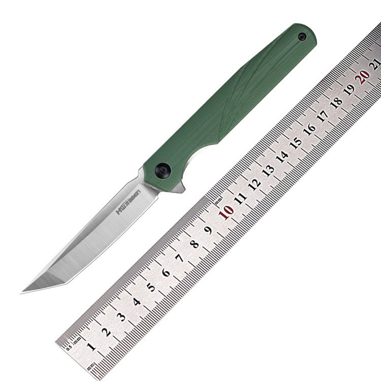 阳江迷你折叠刀户外野外露营随身便携G10柄D2钢刃小折刀折叠式