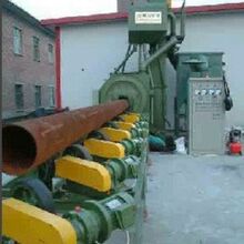 专业生产钢管内外壁油田防腐专用抛丸清理机钢管除锈机