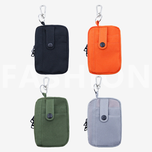 Oxford Short Keychain Wallet Jamie Luo Change Purse Street Fashion Bank Card ID Storage Bag