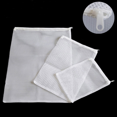 Fish tank filter material mesh bag, dirt-absorbing carbon nylon excellent grain mesh bag, aquarium fine hole size zipper filter mesh bag pocket