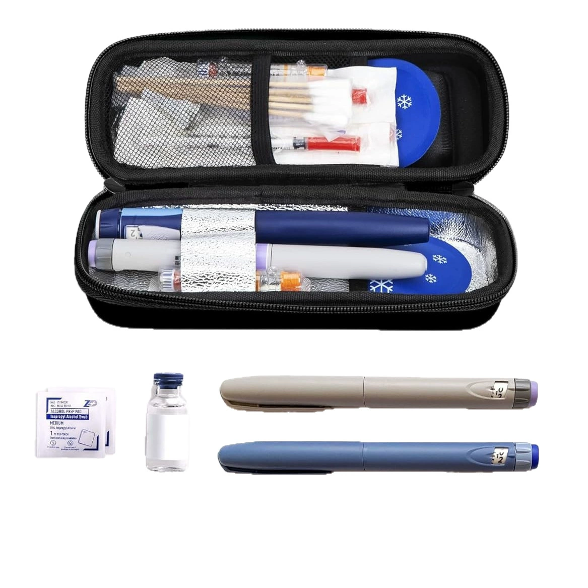 Холодильник для инсулина с индикатором температуры — переносной холодильник для лекарств с 2 TSA