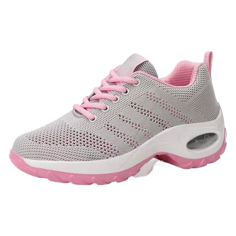 Новинка 2025 года, осенняя дышащая сетчатая обувь для женщин среднего и пожилого возраста, повседневная обувь, спортивная обувь на толстой подошве