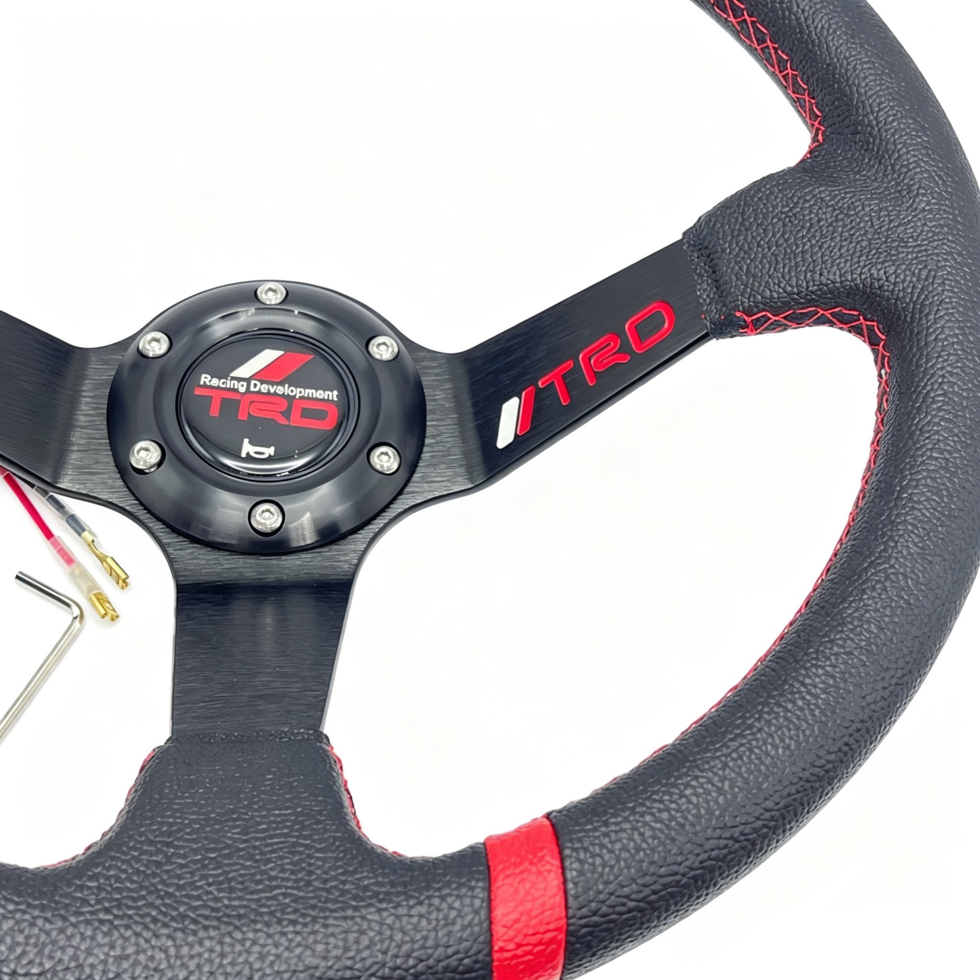 14inch Ralliart Car Modified Deep Concave Steering Wheel, Beidou Star Lancer Wing God Universal Sports Steering Wheel