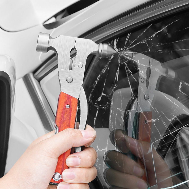 martillo de seguridad automotriz rompevidrio de ventanas montado en vehículo martillo de seguridad de ventanas de emergencia martillo de seguridad multifuncional para automóviles