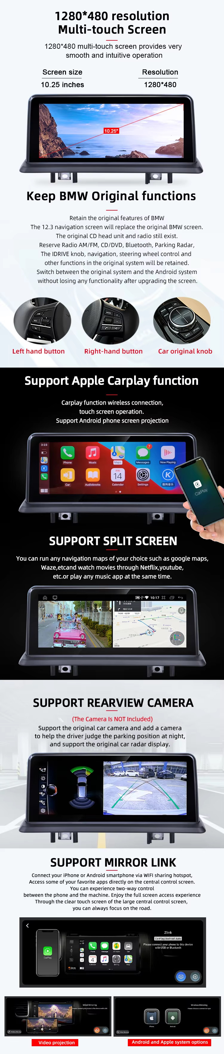Suitable for Bmw X5 E70 X6 E71 Android 12.3inch Large Screen Car Central Control Radio Gps Navigator