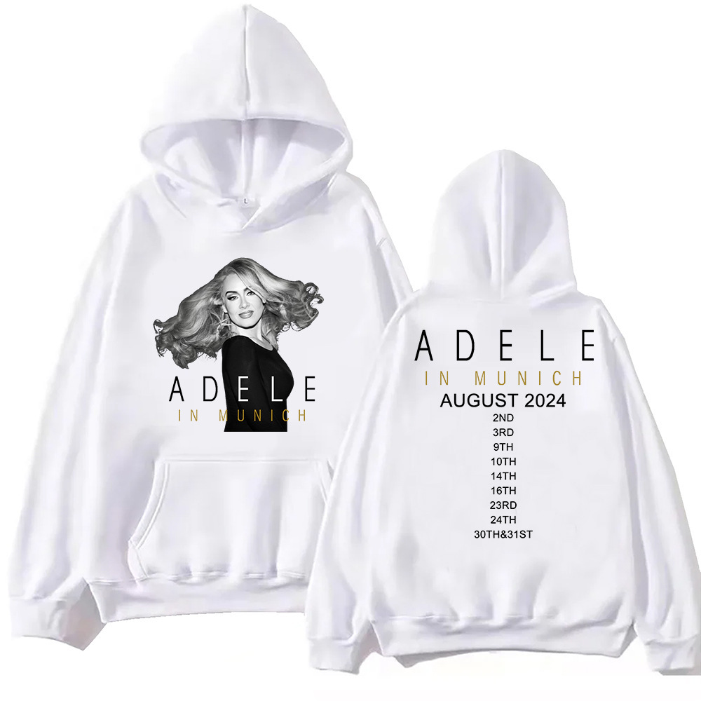 Adele In Munich Tour 2024 August Hoodie Harajuku Pullover To