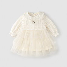 女童2025新款连衣裙秋冬儿童加绒加厚公主裙女孩1一3周岁生日礼服