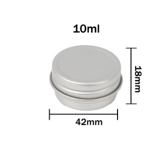 Caja de aluminio roscada de 30g, caja de aluminio sellada, empaque de crema cosmética, frasco de aluminio pequeño, frasco vacío pequeño, frasco