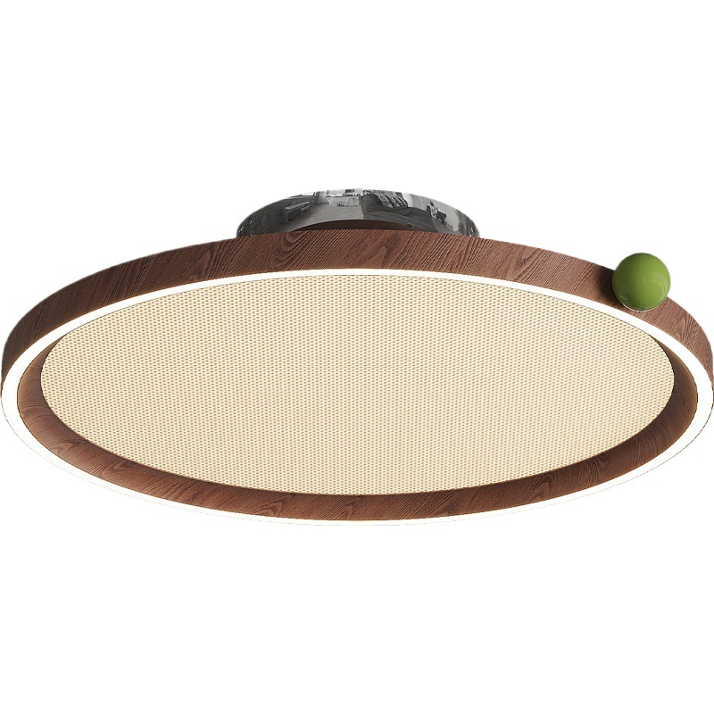 Lámpara de fruta de alta calidad, lámpara de techo de dormitorio de viento de troncos, sala de estudio retro medieval, lámpara de espectro completo para la habitación de los niños