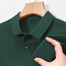 2025夏季品牌中年男士短袖T恤休闲百搭舒适时尚潮流精品纯棉T恤衫