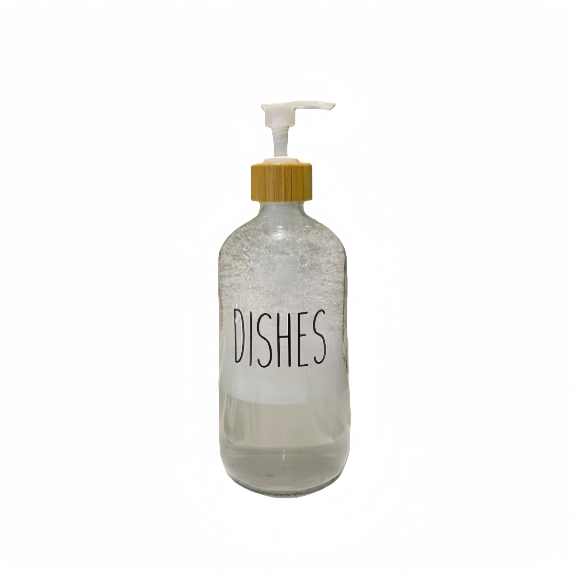 Gran volumen de vidrio nórdico envasado botellas vacías de baño desinfectante de manos gel de baño champú de presión en el lavabo de aire