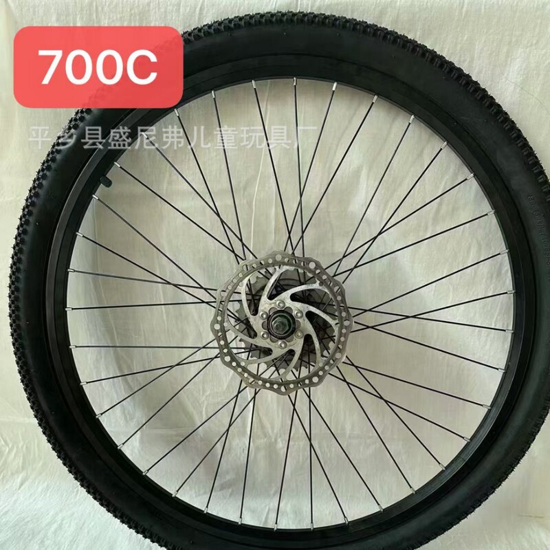 Mountain bike iron 700c with 8-speed flywheel with disc brake with inner and outer tire wheel set Mountain bike iron 700c with 8-speed flywheel with disc brake with inner and outer tire wheel set