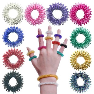 Mini spring decompression finger massage ring finger massager decompression ring massage ring mini spring