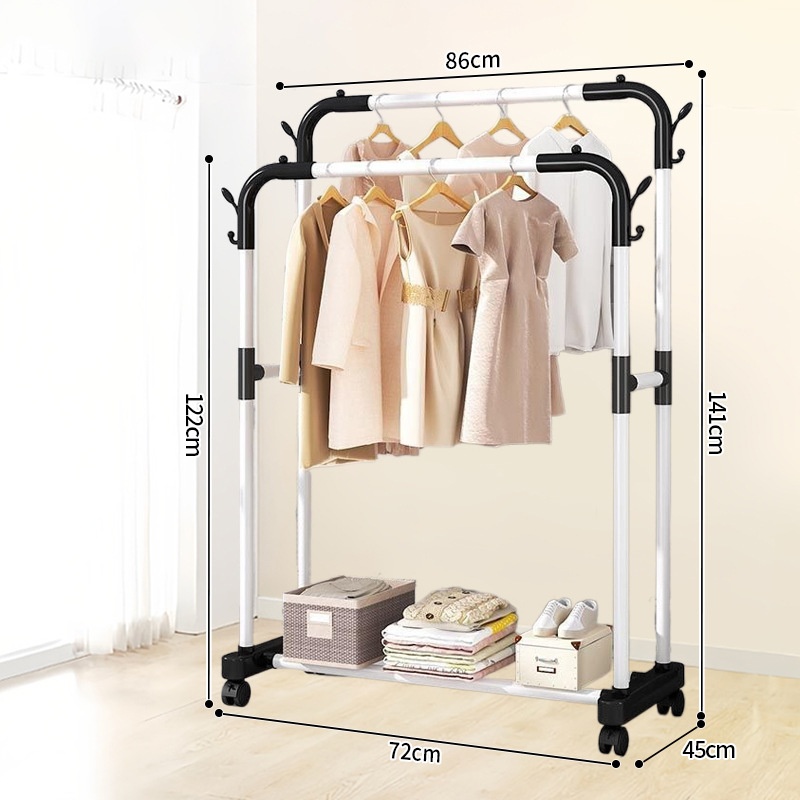 심플 [평바닥 더블폴 80 화이트 + 휠모델] 화이트