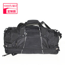 义乌箱包厂 定制拖轮包大容量拉杆旅行袋 外贸黑色拖轮旅行包