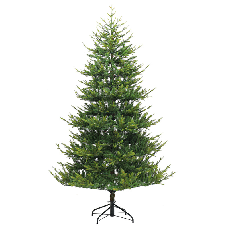 Lujoso árbol de Navidad de abeto mixto PE encriptado para uso doméstico, decoración de pie para Navidad, centros comerciales, salas de estar y escaparates.