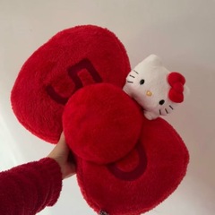 サンリオうつ伏せ蝶結び抱き枕ハローキティハローキティクッション赤いお祝いクリスマスプレゼント