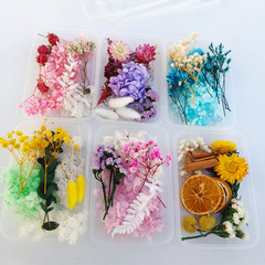 混合永生花天然乾花diy材料包滿天星滴膠相框香薰裝飾手工花材料