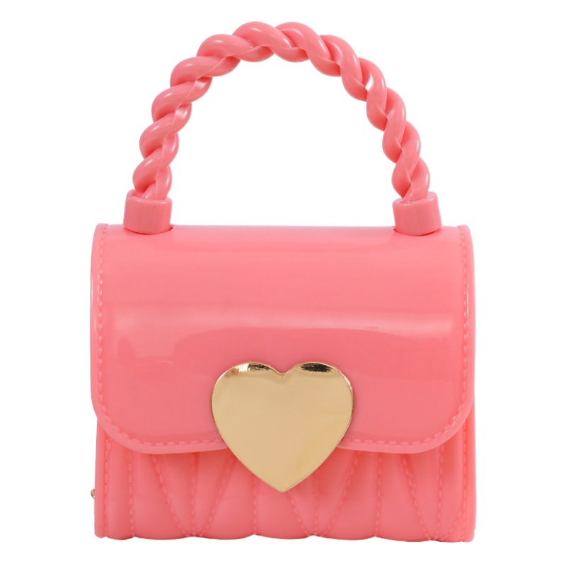 2026 New Cross-Border Women's Handbag Mini Small Bag Shoulder Bag Crossbody Bag Women's Bag Heart Jelly Bag