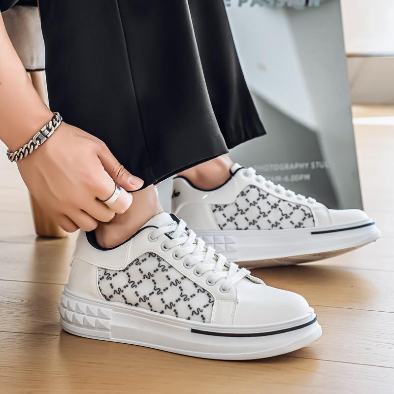 Zapatos de primavera y verano para hombres, zapatos de moda, zapatos de lona a cuadros de nicho, zapatos de punta grande deportivos de marea nacional de corte bajo para hombres