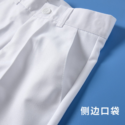 Children's suit pants, boys' white suit pants, elementary school uniform pants, summer thin trousers, performance clothes, dress pants