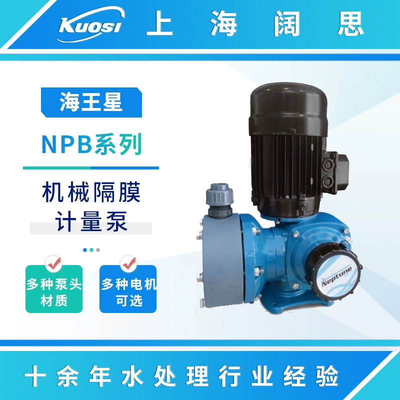 Нептун серии NPB механический мембранный дозирующий насос ПВХ материал Ручная регулировка насос-дозатор сточных вод