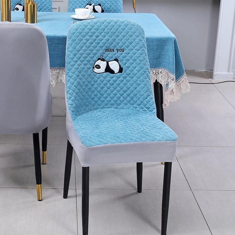 2024, усовершенствованный утолщенный изогнутый чехол на стул, нейтральный современный защитный чехол для сиденья, обеденный стол, кожаная скамейка, домашняя лошадь, маленькая