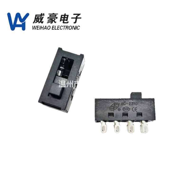 Dual Reset Toggle Switch Xc-2310 Black 8-Pin Three-Position Switch Power Slide Switch