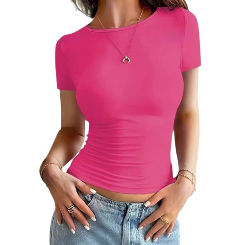 2024 Amazon Temu Western Short Sleeve T-Shirt with Round Neck for Cross-border Trade