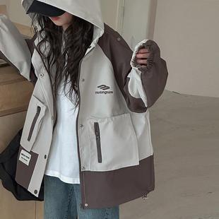 Girls' Charge Clothes Workwear Coat Girls' Spring Clothes Korean Foreign Style Top 2025 New Style Girls' Outdoor Clothes Trendy