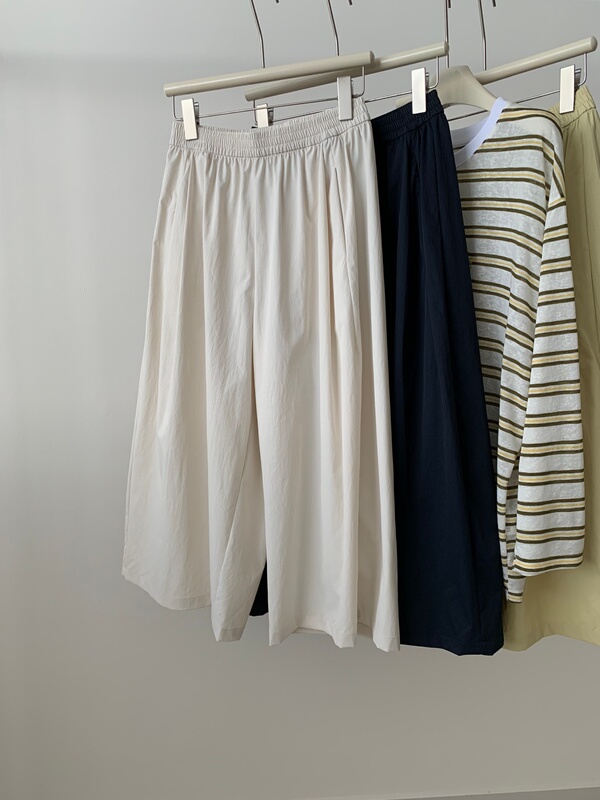 Super Cool! Relaxed Fit, Slimming Wide-Leg Cropped Pants for Women, Summer Thin Sun-Protective Pants for Petite Figures