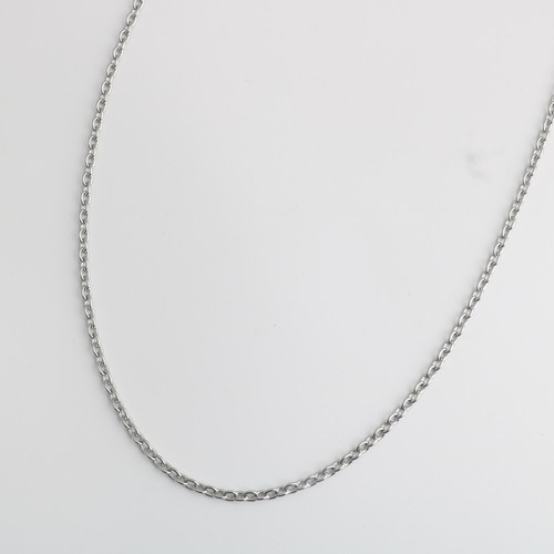 Stainless steel weld joint O-type O-letter chain round wire chain cross chain titanium steel necklace pendant accessory DIY chain matching wholesale