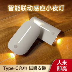 2023新型小夜灯雰囲気灯人体感応灯上下灯起夜灯食器棚灯LED感応連動