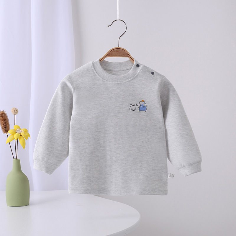 아동 잠옷, 가을 겨울 부드러운 벨벳 아기 속옷, 베이스 레이어, 남아용 가정복, 여아용 가을 옷