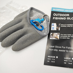 Fishing gloves are stab-proof, puncture-proof, anti-slip, labor protection, PE dipped gloves, anti-cut, outdoor fishing hand protection products