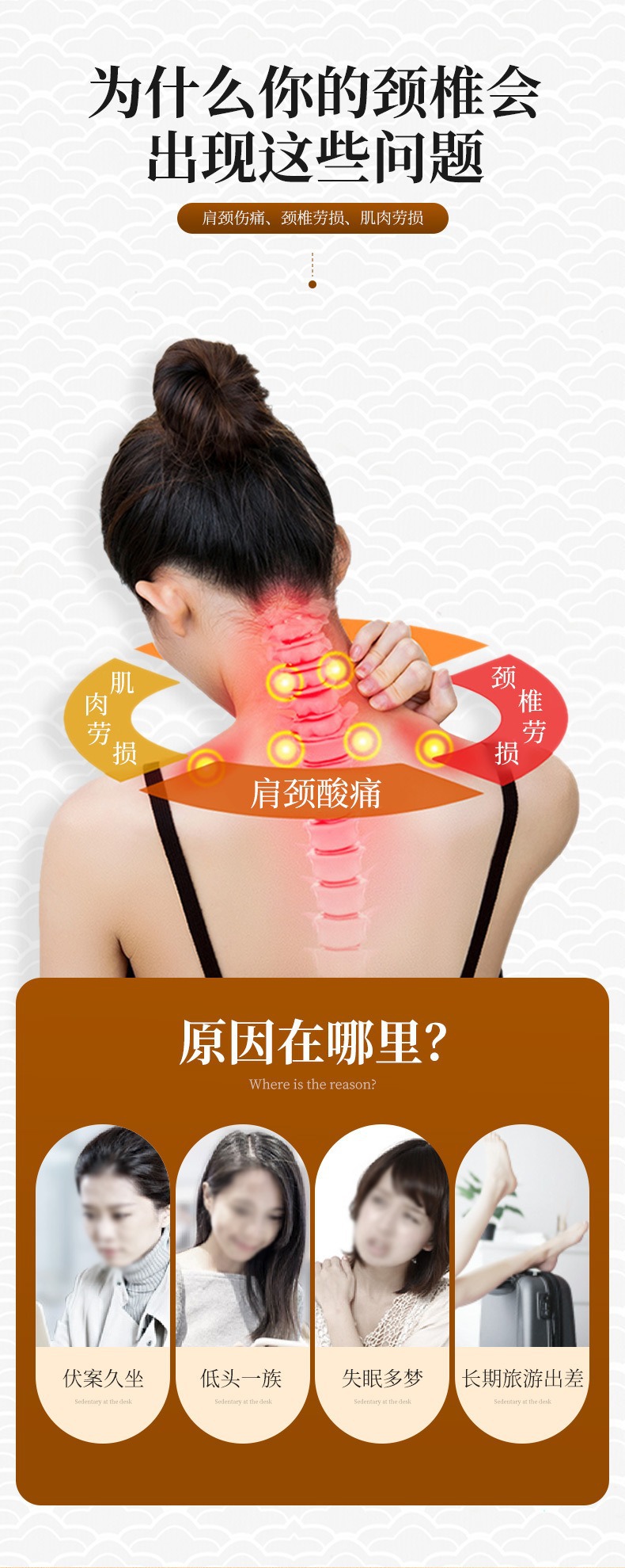 Moxibustion Neck Protection Instrument Intelligent Cervical Spine Instrument Shoulder and Neck Physiotherapy Intelligent Thermal Moxibustion Massage Neck Moxibustion Instrument Cervical Spine Instrument detail image 3