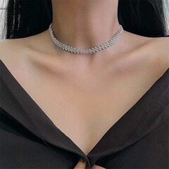 シンプルなドリルネックレスchoker首輪日韓ネット赤個性鎖鎖卸売りファッションネックレス
