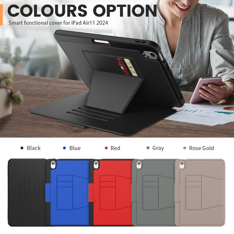 Suitable for 2025iPad Air11 Tablet Protective Case Smart B iPad 11A16 Bracket Card Protection Case