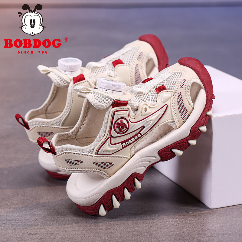 Babudou zapatos para niños sandalias Baotou para niñas 2025 verano nuevo estilo niña antideslizante zapatos deportivos de playa transpirables para niños